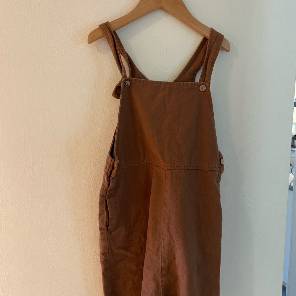 Little Cottonwood Overalls, rust, size 10-11